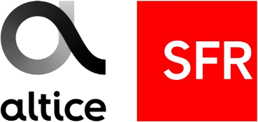 Logo Altice France SFR RMC BFM